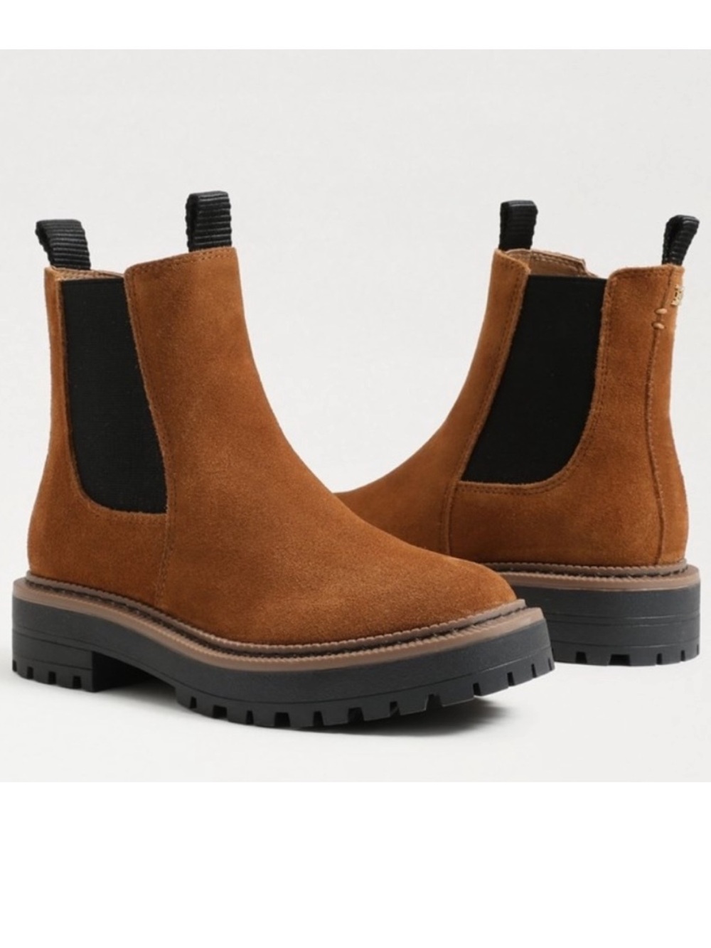 Sam Edelman Laguna Chelsea Suede Leather Brown Boot Size 4